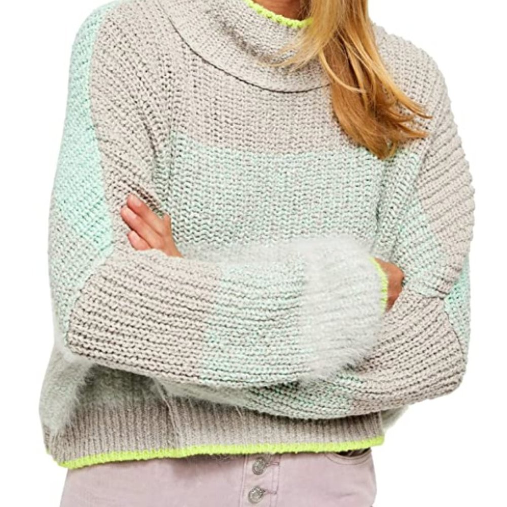 Free People Sunbrite Cropped Sweater Size S